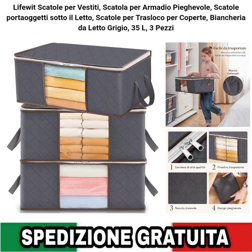 Scatole 35l porta vestiti - scatole,