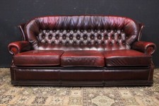 Divano / Sofa / tre posti / originale Chesterfield Chester / inglese / bordeaux 
