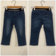 EMPORIO ARMANI Jeans unisex bambino bambina Tg 24 Mesi