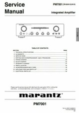 MARANTZ PM7001, PM7003