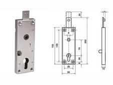 SERRATURA PER CILINDRO EUROPEO