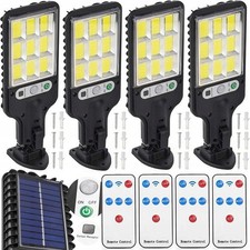4x Lampada Solare LED da Esterno 290W 5000lm con Sensore e Telecomando IP65
