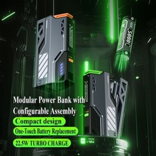 Caricabatterie Portatile Batterie Sostituibili Scambio Rapido Batteria 21700 Litio