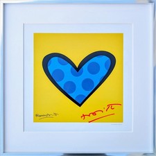 Romero Britto Heart stampa