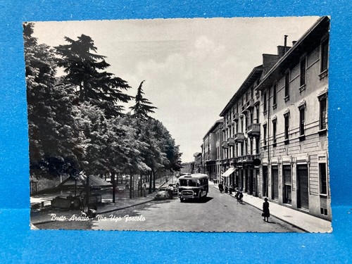 Cartolina busto arsizio via - cartolina,
