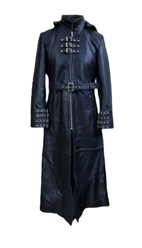 Trench coat uomo pelle bovina