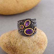 Anello martellato fascia