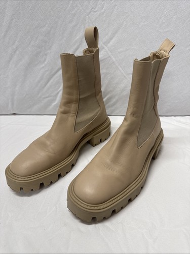 Stivaletti chelsea zara beige - stivaletti,