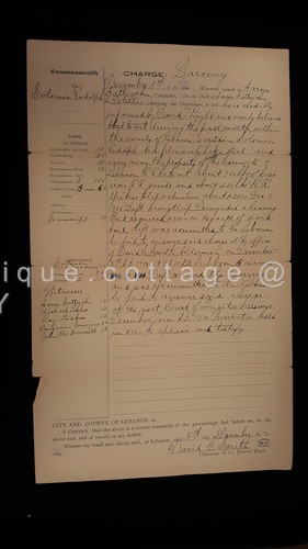 1901 antico garanzia legale - 1901,