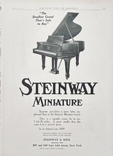 1910 Ad Steinway & Sons New