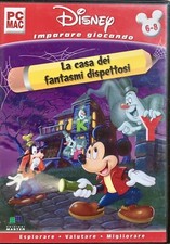 CD PC MAC la casa dei fantasmi dispettosi imparare giocando Disney