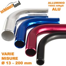 TUBO Curva ALLUMINIO 90° Gradi Gomito COLORATO Manicotto Curvatura flessibile