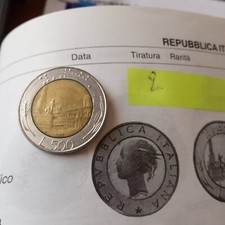 moneta da 500 lire del 1987.