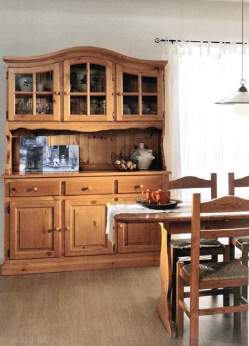 Credenza cristalliera rustica - credenza,