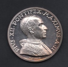PIO XII - MEDAGLIA IUSTITIAE PAX - Vaticano - II Anno di Pontificato - ANNO 1940