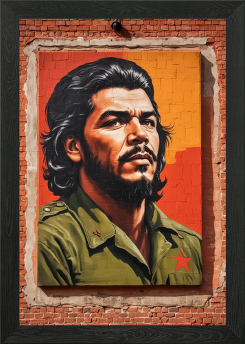 Quadro che guevara - che, cornice