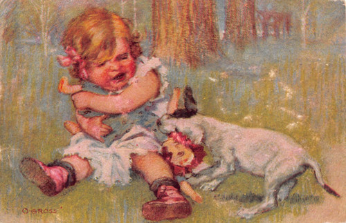 Little girl gries - gries, american