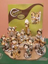 NATALE OTTIMO REGALO MONDO DEI BIMBI BAGNO ARGENTO DECORATI A MANO H11CM