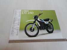 BROCHURE DEPLIANT ORIGINALE YAMAHA ENDURO DT 250 400 MONOPAGINA