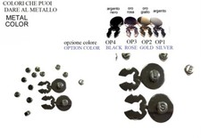 1 PEZZO COPRIBOTTONI 1 INIZIALE COL. ARGENTO GEMELLI CAMICIA X COPPIA COMPRA 2