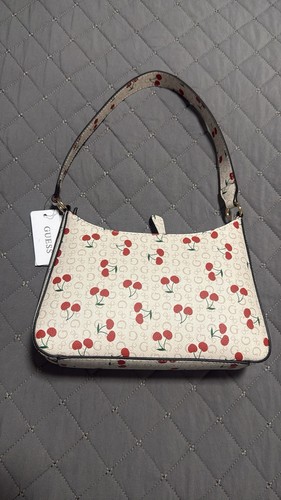 Guess white cherry logo print - guess,