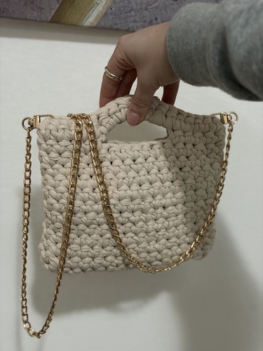 Borsa realizzata mano con - borsa, a