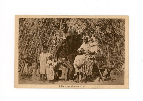 Libia 1928 capanna araba - libia,