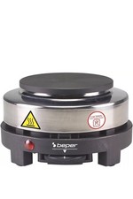 BEPER Fornello Piastra Fornelletto Elettrico Piccolo in Ghisa/Acciaio 10 cm 500W