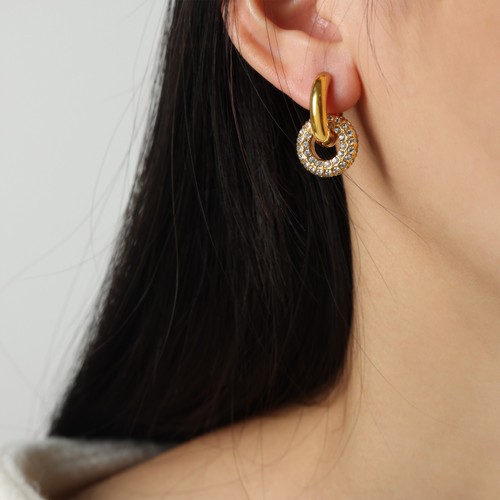 Orecchini luxe doppio pavè - luxe,