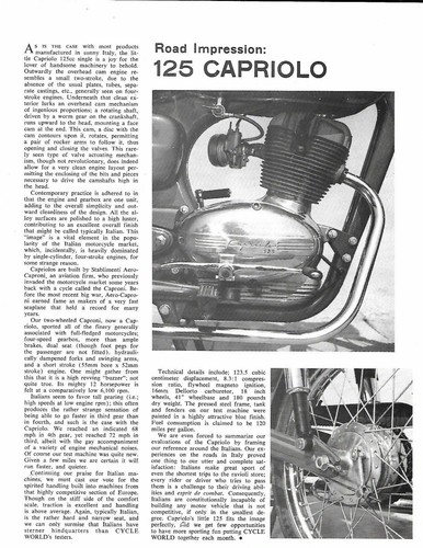 Capriolo 125 road test - capriolo,