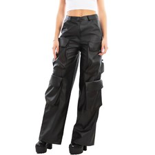 Pantaloni donna palazzo cargo