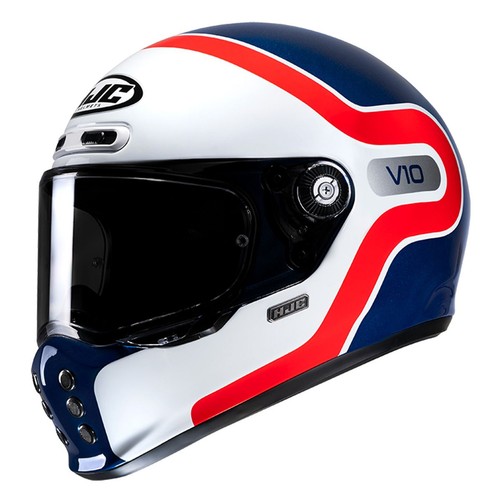 Casco hjc v10 - uva, bianco