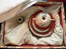 Set Piatti Da Dolce E Tazze Bavaria In Porcellana e Oro Zecchino