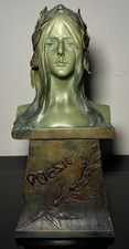 Busto in ceramica Art Nouveau