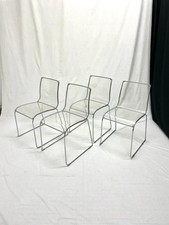 Sedie in vetro acrilico di