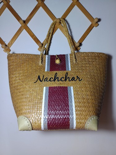 Borsa intrecciata fatta mano - intrecciata, a