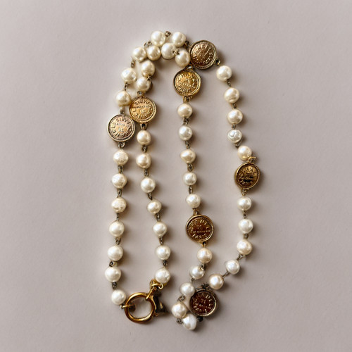 Collana medaglione chanel - collana,