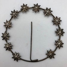 10 cm diametro stellario metallo bagnato argento madonna stelle stars Mary 