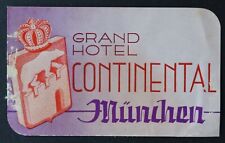 Ancienne étiquette HOTEL