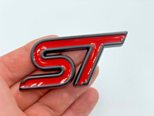 Distintivo Ford ST rosso NERO