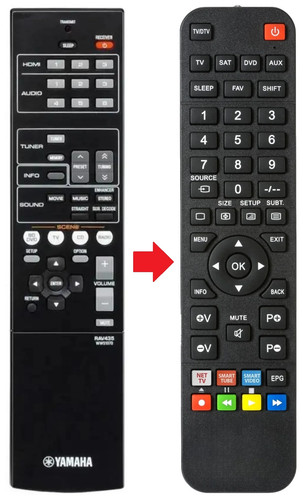 Telecomando adatto per yamaha - telecomando,