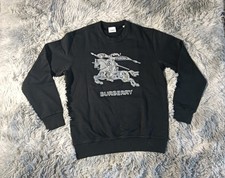 felpa Burberry logo cavaliere