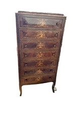 Settimino In Legno Intarsiato 