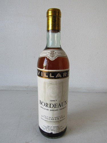 Bottiglia vino bordeaux - bordeaux, 1967