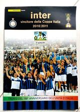 2011 - FOLDER - INTER VINCITORE DELLA COPPA ITALIA 2010-2011 - CON MINIFOGLIO