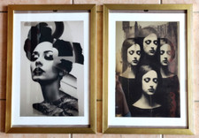 Coppia di serigrafie numerate 2/20 timbrate Dekker Rens in cornici