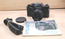 Contax RTS, Planar 1,4/50 mm, Bed.-Anl., serviced, nuovo rivestito in pelle, ottime condizioni!
