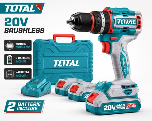 Trapano avvitatore total 20v - total,