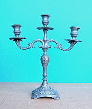 CANDELABRO IN PELTRO A 3