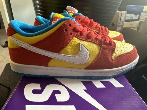 Nike dunk low rosso - dunk, giallo